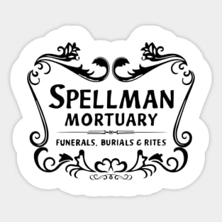 Mortuary Funerals Burials Rites Sticker